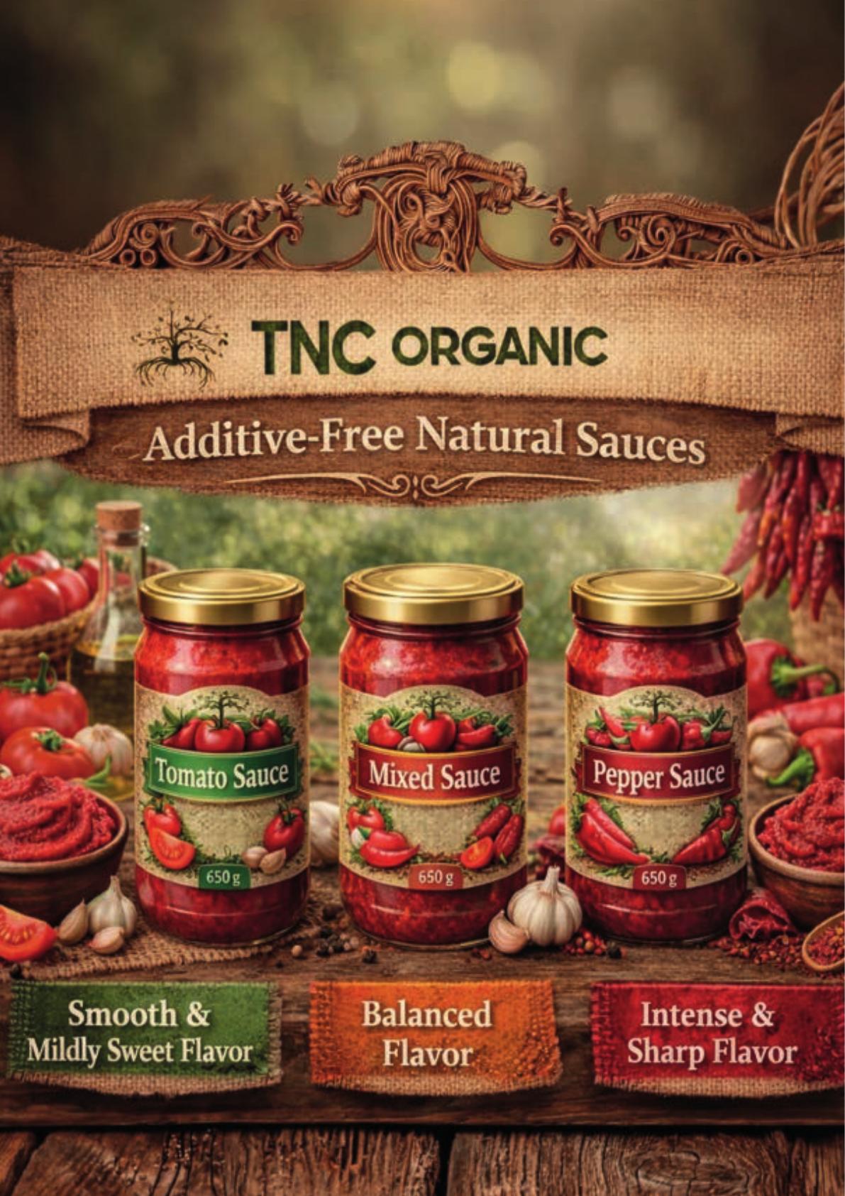 TNC Additive-Free Natural Sauces - Tomato, Mixed and Pepper