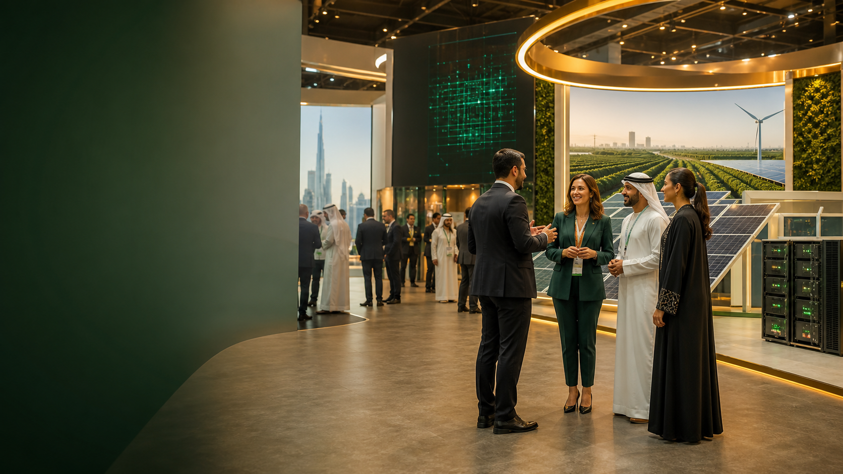 Energy professionals connecting at Dubai World Trade Centre